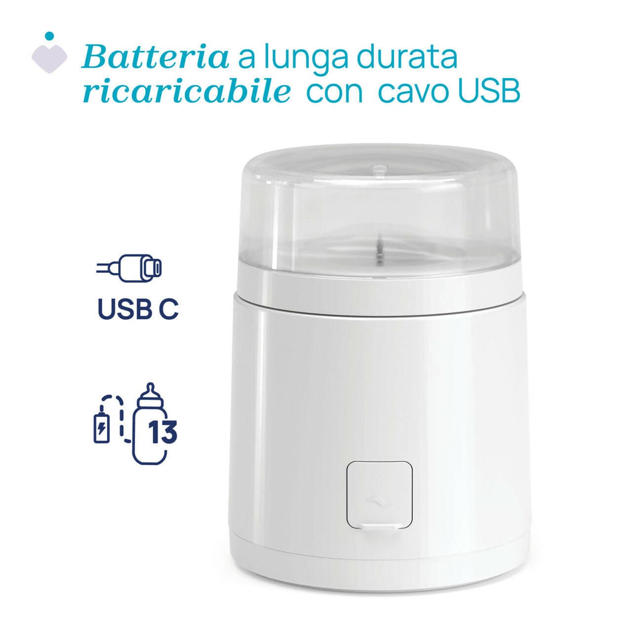 CHICCO Scaldabiberon Portatile Multifunzione con Sterilizzatore, Autosterilizzante, Riscaldamento Rapido Latte e Sterilizzazione Ciucci, Batteria USB-C, 7 Adattatori Inclusi in Scaldabiberon e cuocipappa Sanitaria Gioia del Bimbo - Villa San Giovanni, commercioVirtuoso.it