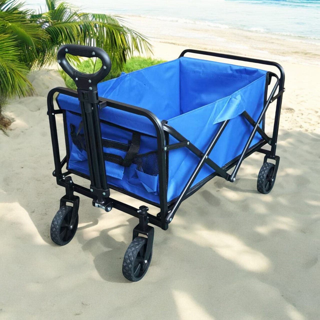 SALERNO - carrello da spiaggia e campeggio pieghevole Blu in Carrelli a mano Milani Home - Dueville, commercioVirtuoso.it
