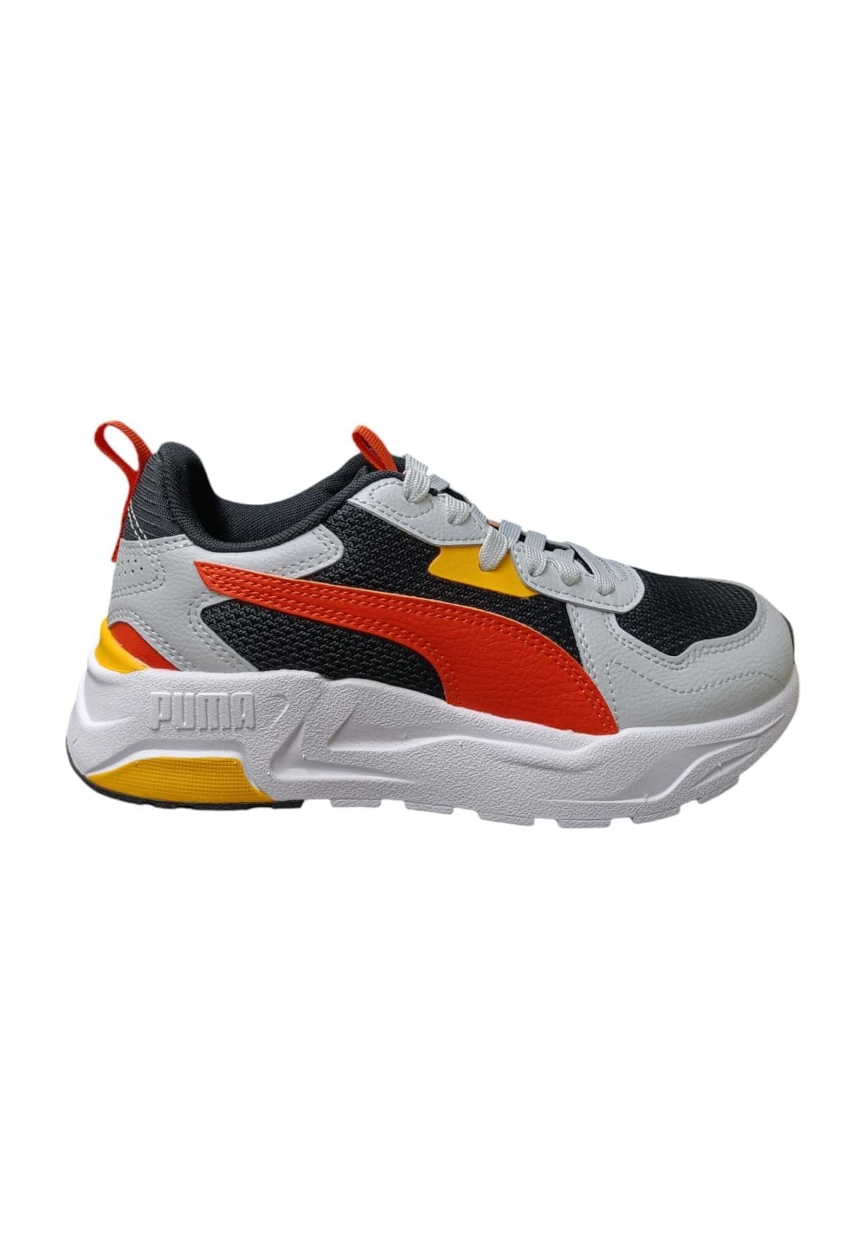 Scarpe sneakers Bambini e ragazzi PUMA TRINITY  grigio-rosso-nero-giallo 20-35 velcro/ 36-39 laccio - 14