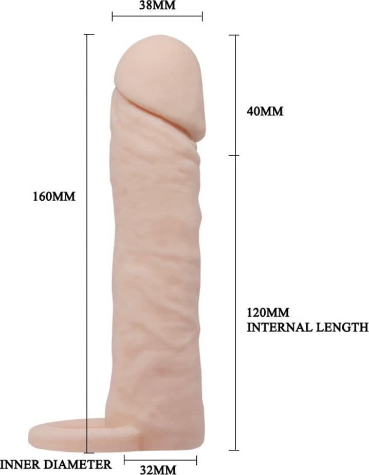 Prolunga Fallica Elastica Pretty Love Penis Sleeve 6" Misura Media 160 x 38 mm Salute e cura della persona/Erotismo e contraccezione/Sex toys/Guaine e prolunghe per il pene Kondorama - Martinsicuro, Commerciovirtuoso.it