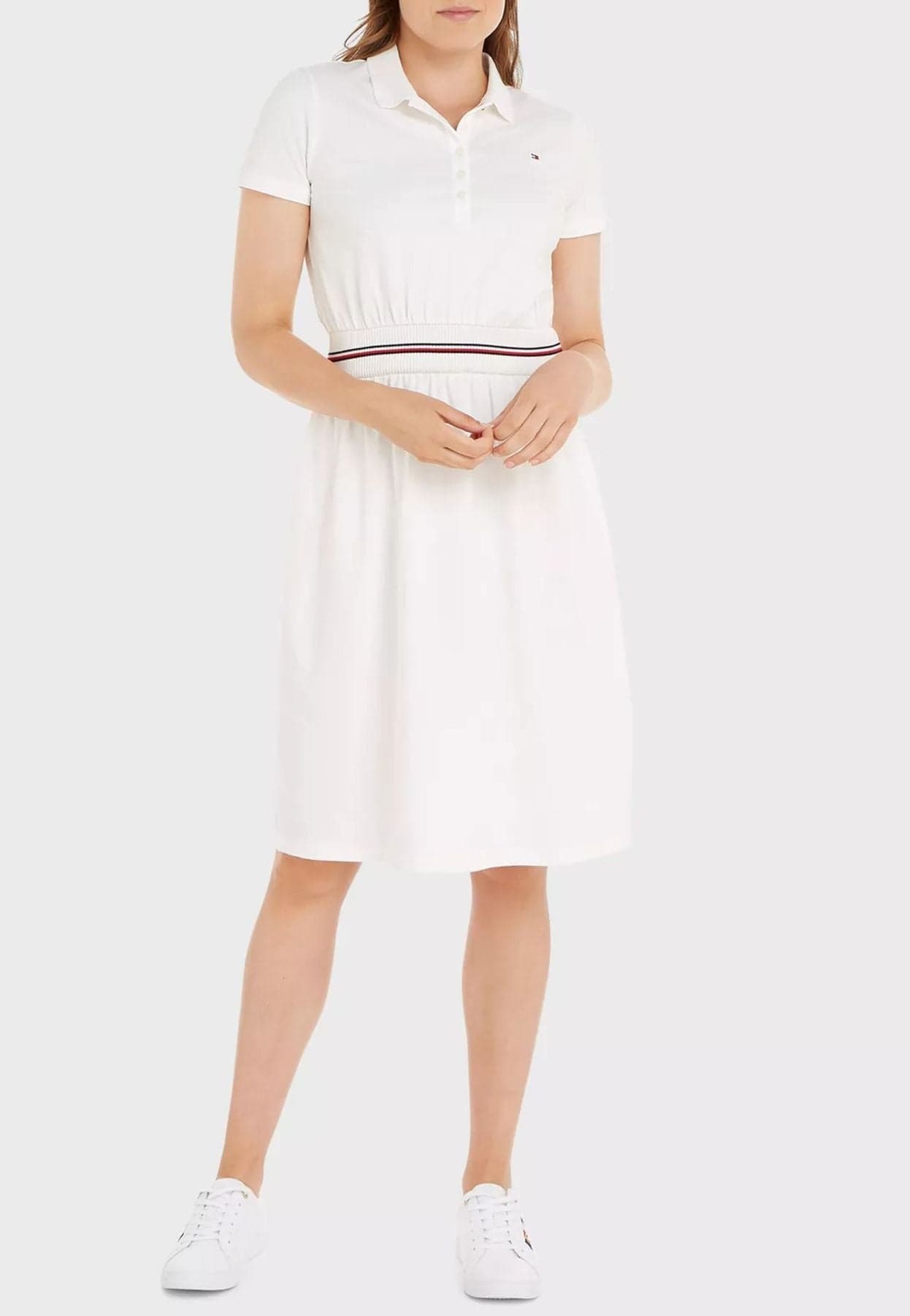 Tommy Hilfiger VESTITO REG RWB F&amp;F POLO DRESS da donna in Casual Drestige - Casamassima, commercioVirtuoso.it