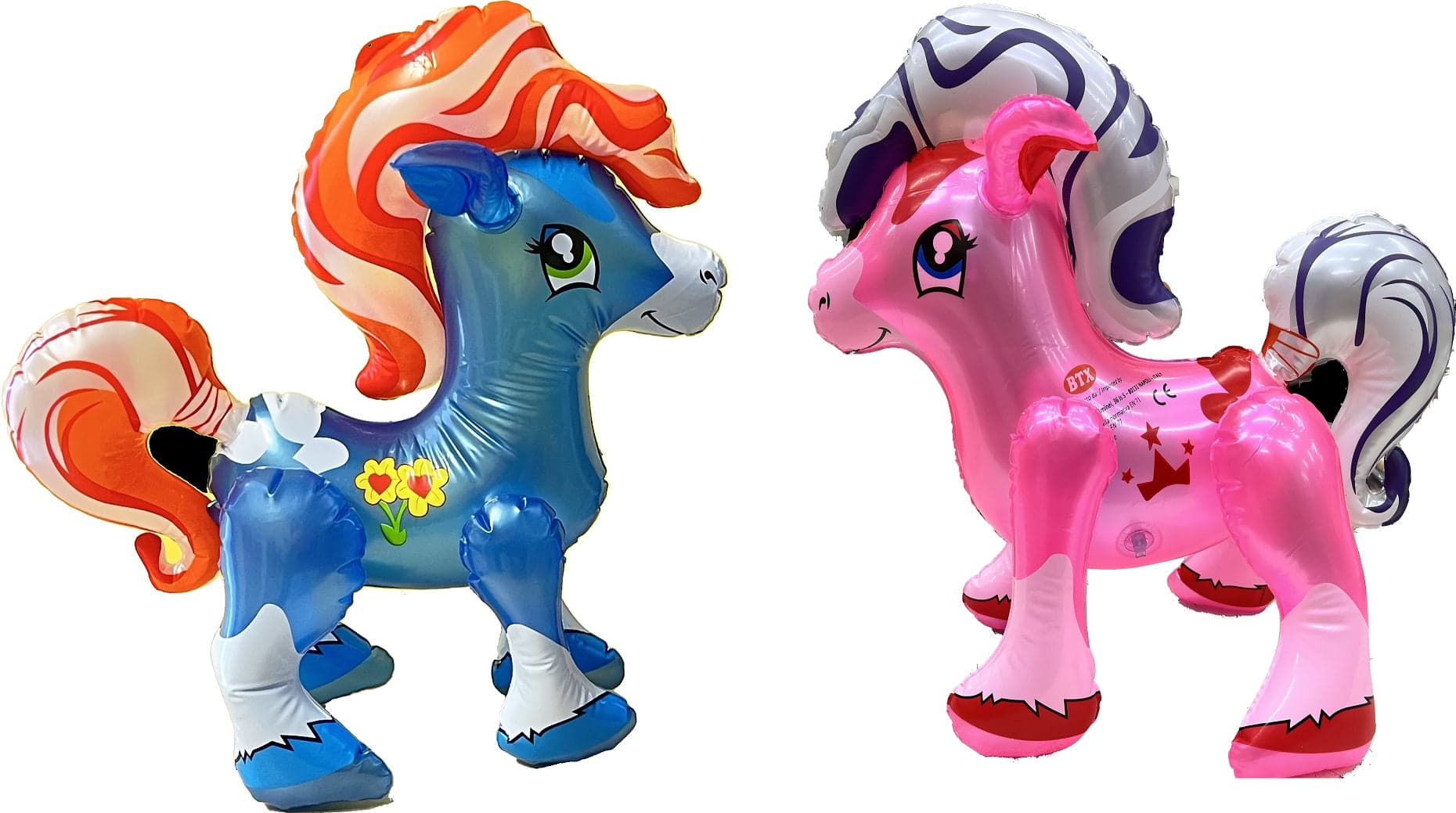 Pony Rosa e Pony Azzurro 42x48cm