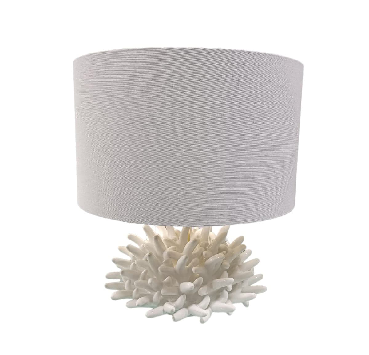 Lume Melaverde Linea Polinesia bianco  Porcellana in Lampade da tavolo e abat-jour The King Luxury - San Marcellino, commercioVirtuoso.it