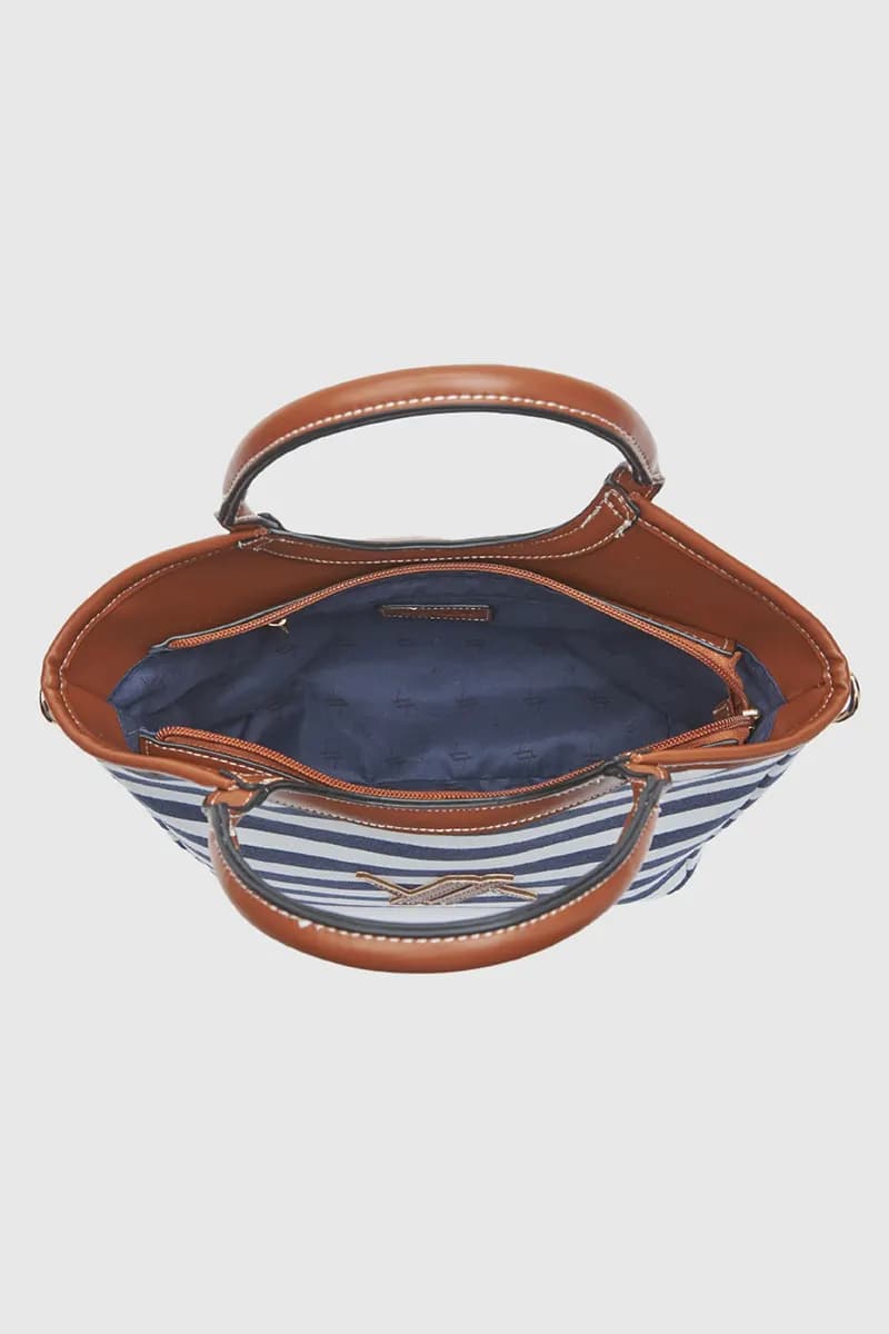 Borsa a tracolla in tessuto a righe | Verde Fashion in Borse a tracolla You Store - Messina, commercioVirtuoso.it