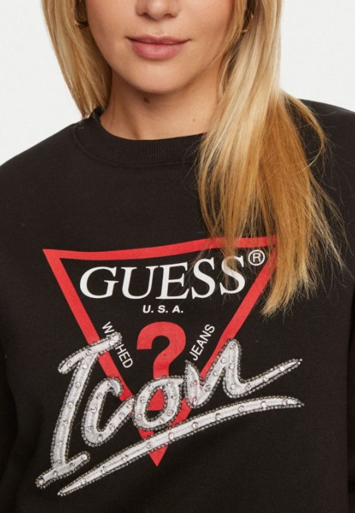 GUESS FELPA LOGATO da donna in Felpe senza cappuccio Drestige - Casamassima, commercioVirtuoso.it