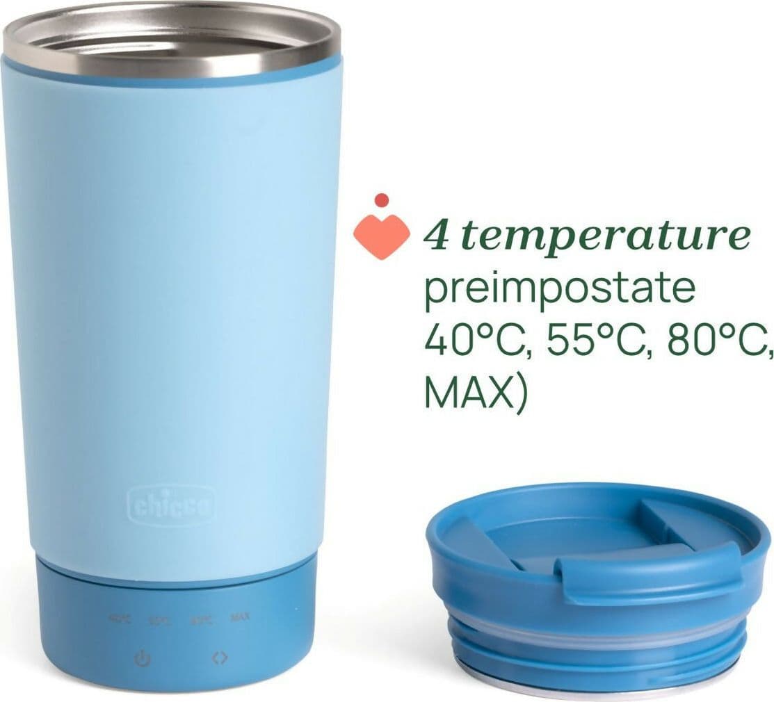 CHICCO Bollitore Portatile - leggero e compatto - con 4 diverse temperature - raggiunge l'ebollizione in 5 minuti - acciaio inox, conserva a lungo la temperatura - impugnatura facile in Set tostapane e bollitore Sanitaria Gioia del Bimbo - Villa San Giovanni, commercioVirtuoso.it