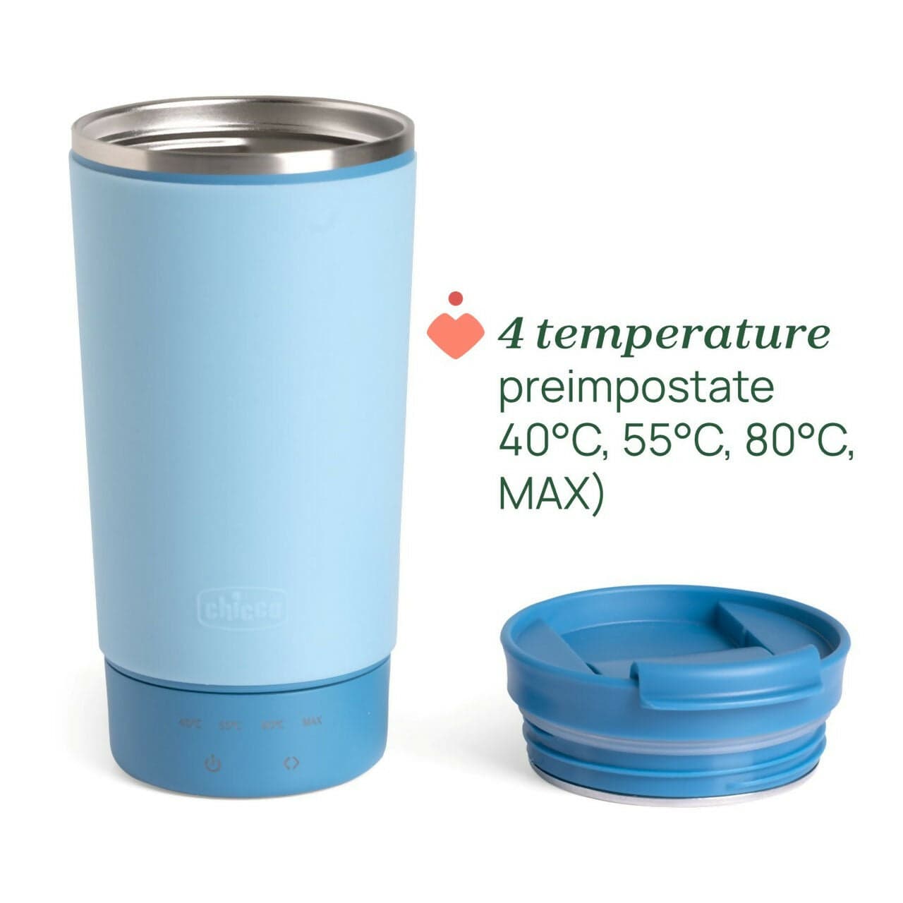 CHICCO Bollitore Portatile - leggero e compatto - con 4 diverse temperature - raggiunge l'ebollizione in 5 minuti - acciaio inox, conserva a lungo la temperatura - impugnatura facile in Set tostapane e bollitore Sanitaria Gioia del Bimbo - Villa San Giovanni, commercioVirtuoso.it