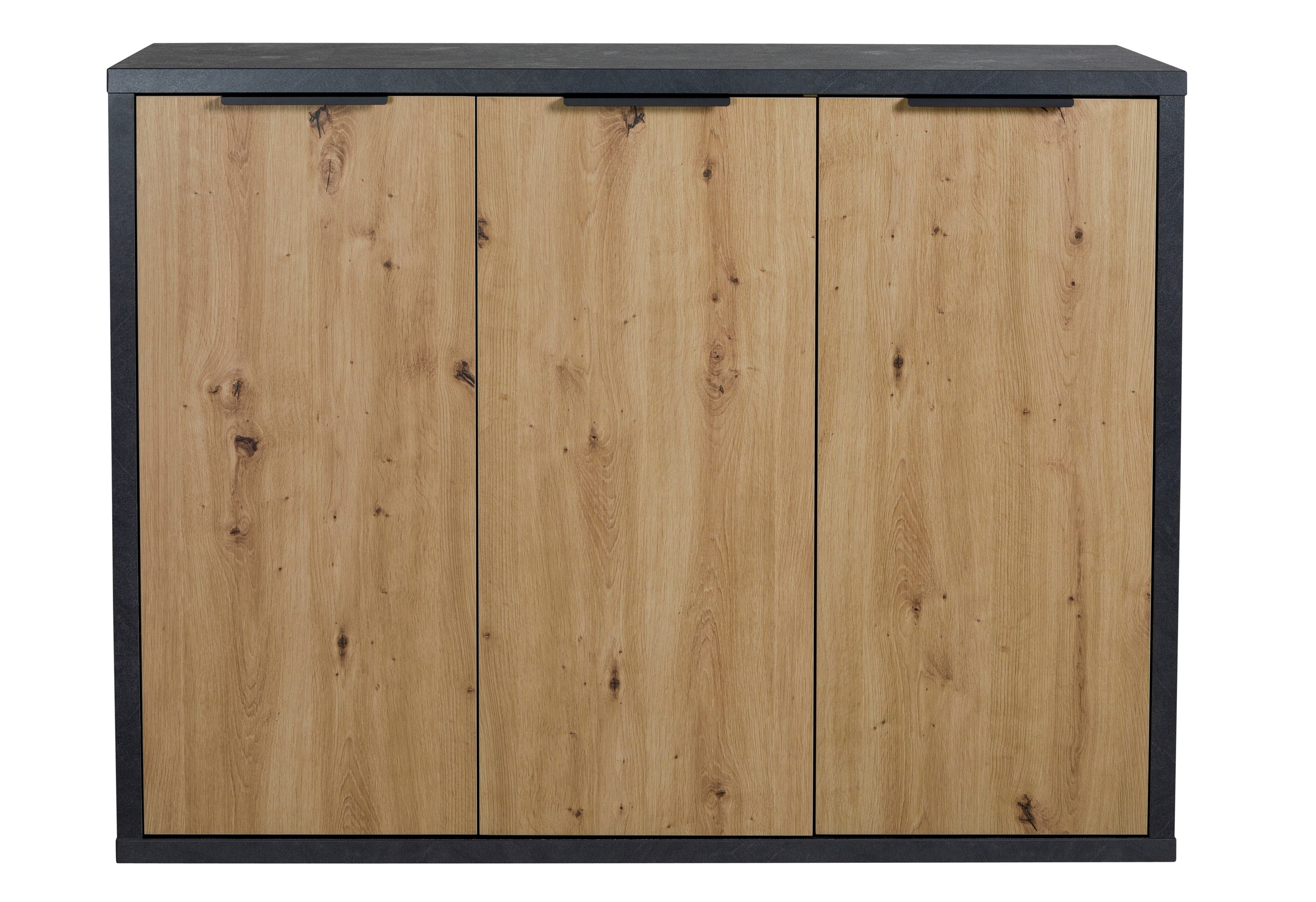 Scarpiera multiuso con 3 ante "Segno" Rovere e Nero per interno armadio basso Casa e cucina/Organizzazione interni/Organizzazione guardaroba/Portascarpe/Scarpiere Decor Space - Altamura, Commerciovirtuoso.it