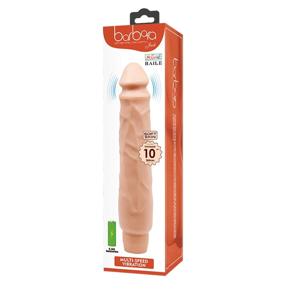 BAILE BARBARA VIBRATORE FALLO REALISTICO ECONOMICO MORBIDO VIBRANTE CON VELOCITÀ REGOLABILE 25,5 X 4,9 CM in Attrezzi per rinforzare cosce e fianchi Kondorama - Martinsicuro, commercioVirtuoso.it
