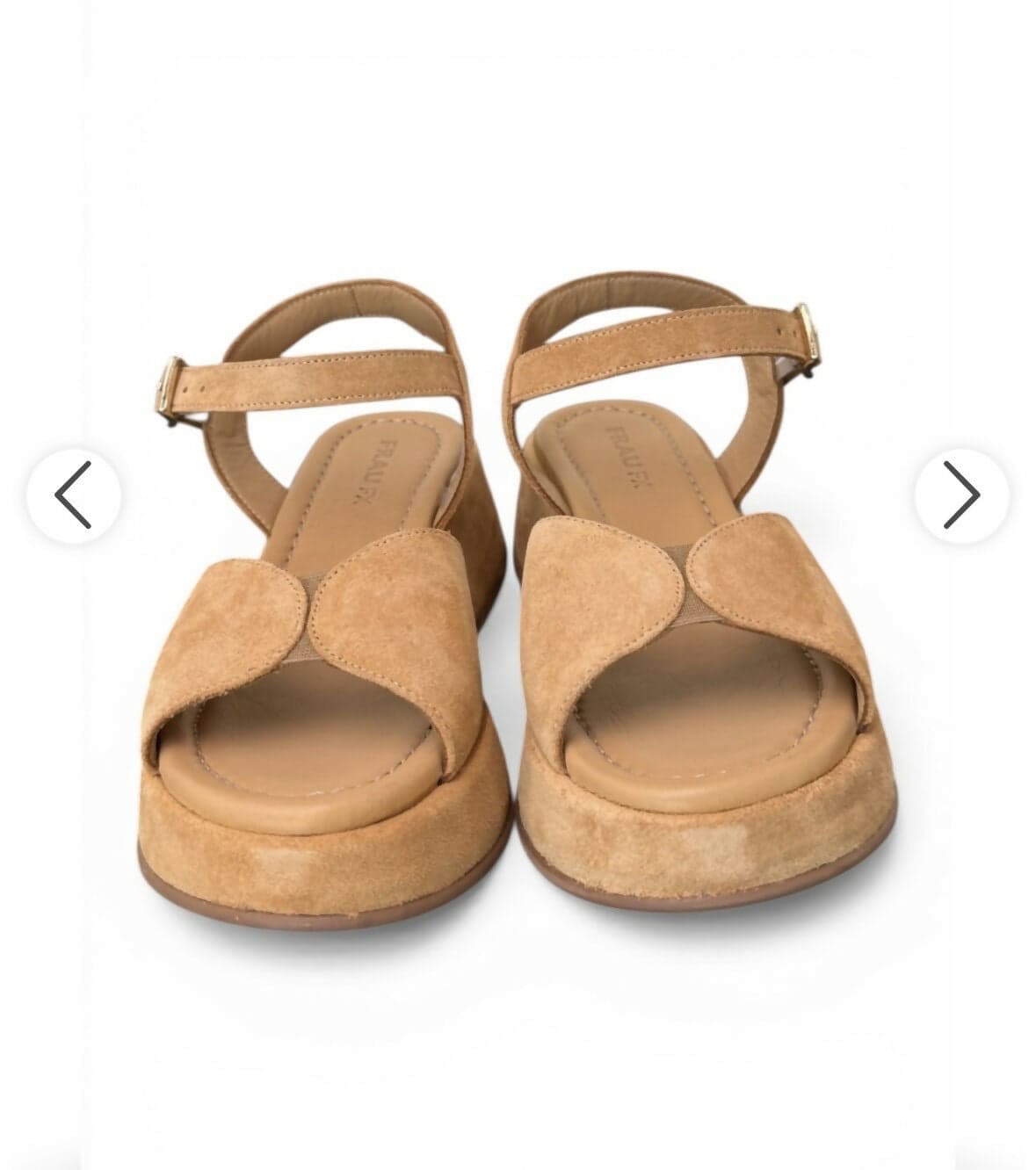 Frau Donna Sandali con plateau in pelle scamosciata in Ciabatte moda Cantali Calzature - Randazzo, commercioVirtuoso.it