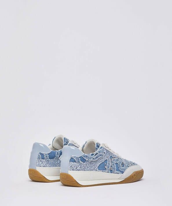 Liujo Donna Sneakers in denim con pietre gioiello in Sneaker casual Cantali Calzature - Randazzo, commercioVirtuoso.it