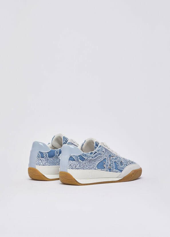 Liujo Donna Sneakers in denim con pietre gioiello in Sneaker casual Cantali Calzature - Randazzo, commercioVirtuoso.it