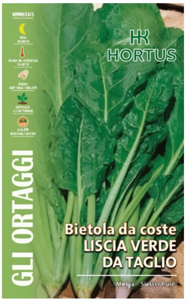 Bietola Da Coste Liscia Verde Da Taglio Semi Royal Seeds