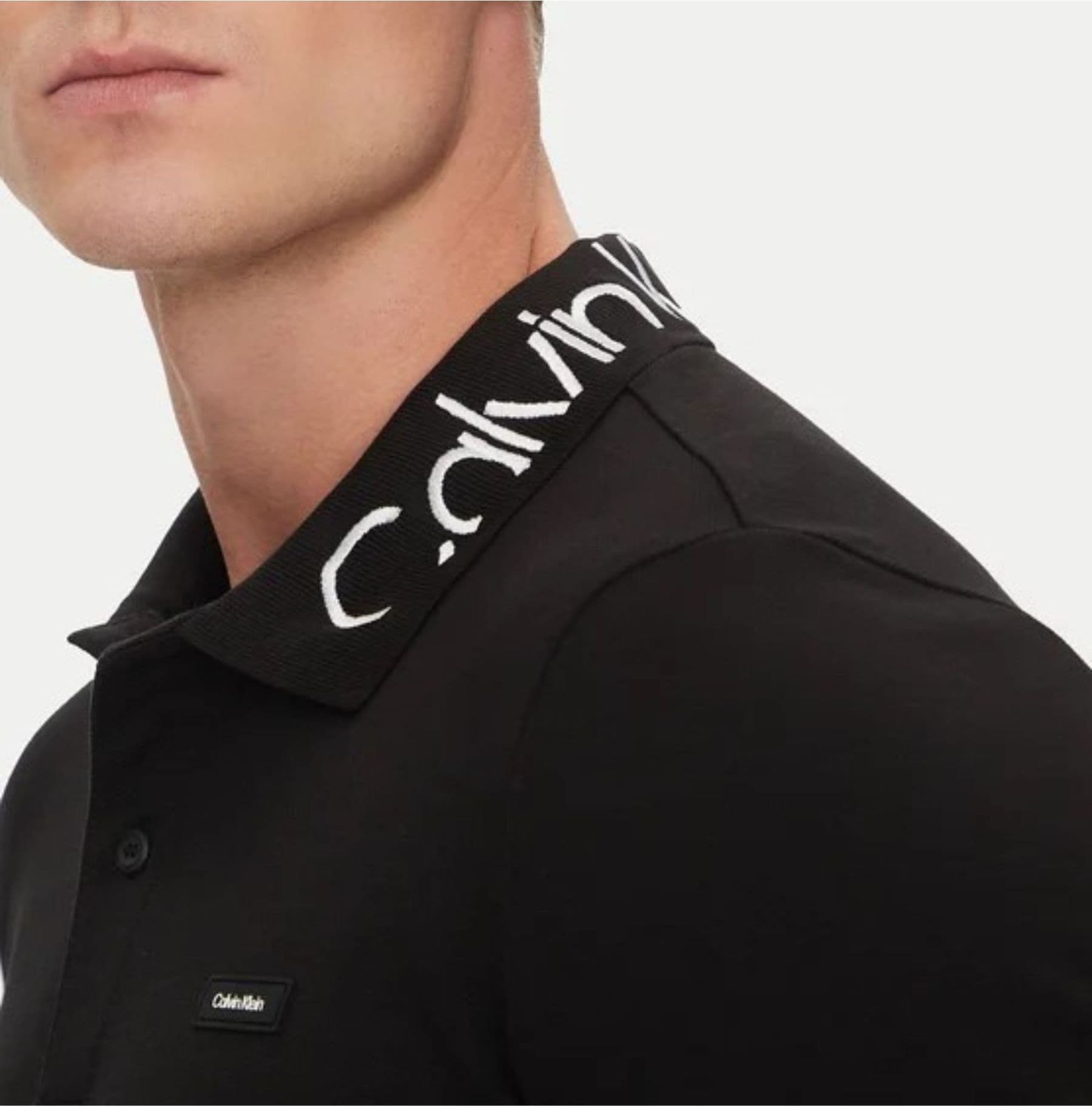 calvin klein POLO STRETCH PIQUE LOGO COLLAR POLO da uomo in Polo Drestige - Casamassima, commercioVirtuoso.it