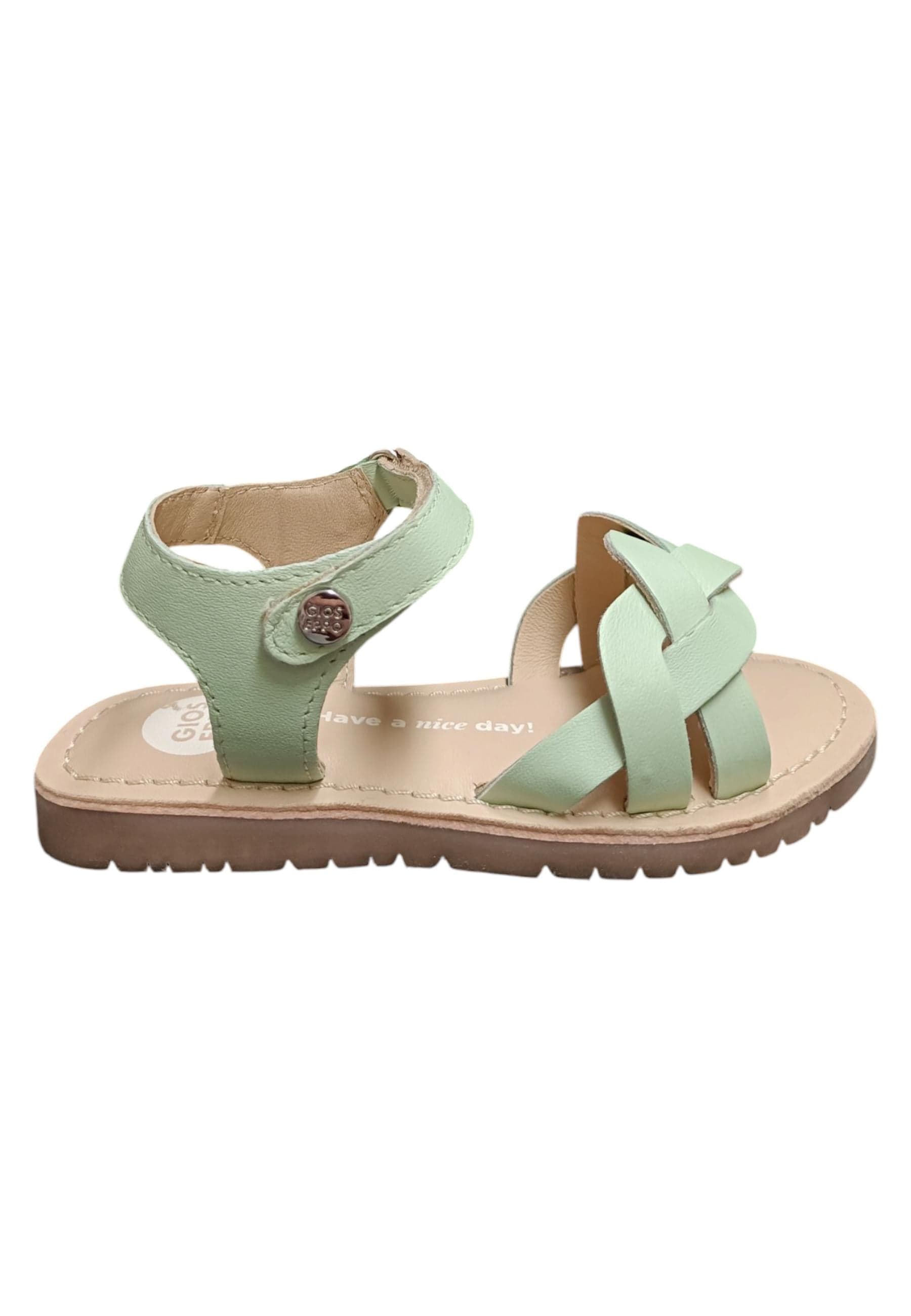 Sandalo bambina Gioseppo Rowley menta pelle velcro comfort elegance - 6