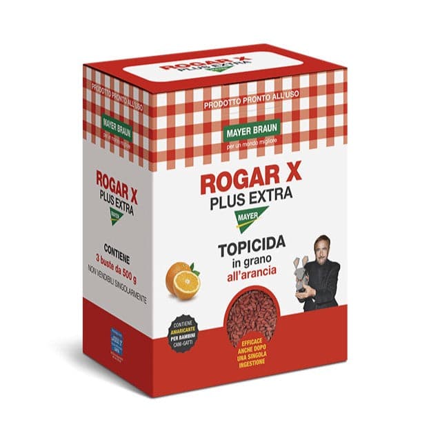 Rogar X Plus Extra Tris Kg.1,5 Esca Topicida in Grano Mayer Braun cf.3x500 gr. in Vitamina B7 (Biotina) Taliachicce.it - Milazzo, commercioVirtuoso.it