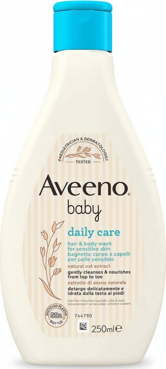 Aveeno baby daily care bagnetto corpo e capelli 250ml. Per il bagnetto di neonati e bambini, per pelli sensibili con avena colloidale