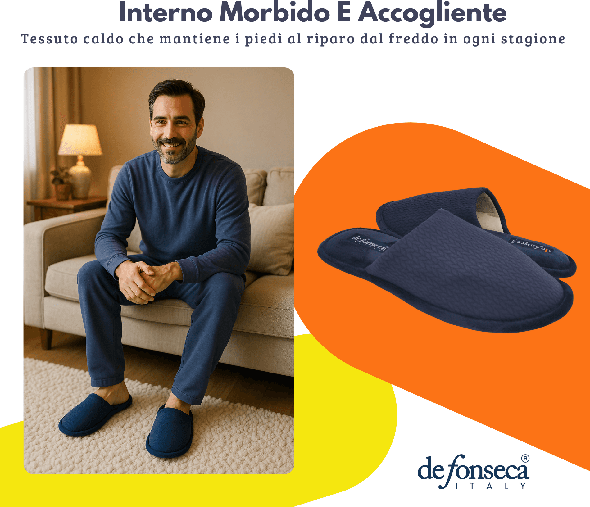 de fonseca Calde Ciabatte Uomo Donna, Pantofole Invernali Chiuse da Casa, Lavabili e per Ospiti in Pantofole Primo Calzature - Venezia, commercioVirtuoso.it