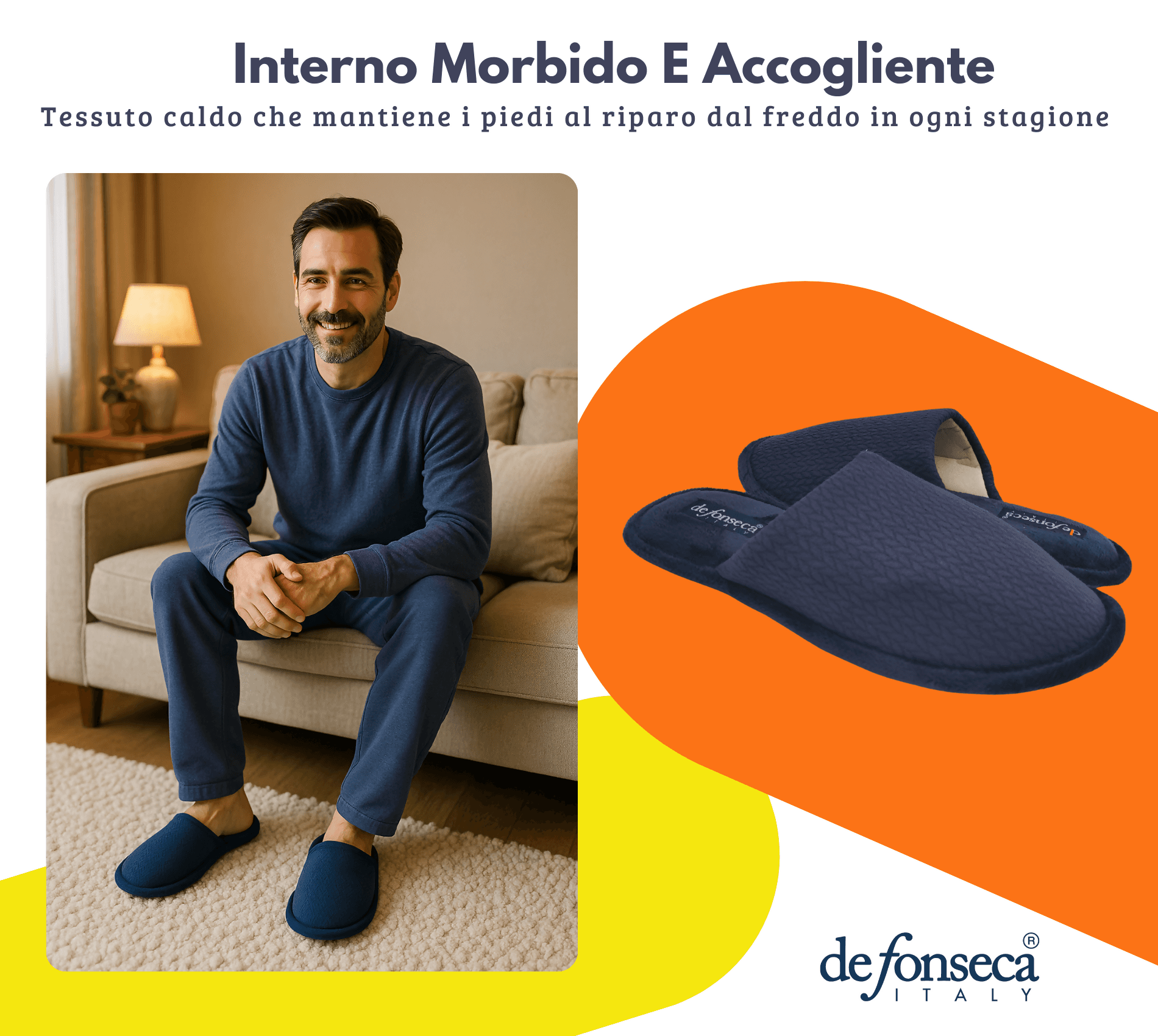 de fonseca Calde Ciabatte Uomo Donna, Pantofole Invernali Chiuse da Casa, Lavabili e per Ospiti in Pantofole Primo Calzature - Venezia, commercioVirtuoso.it