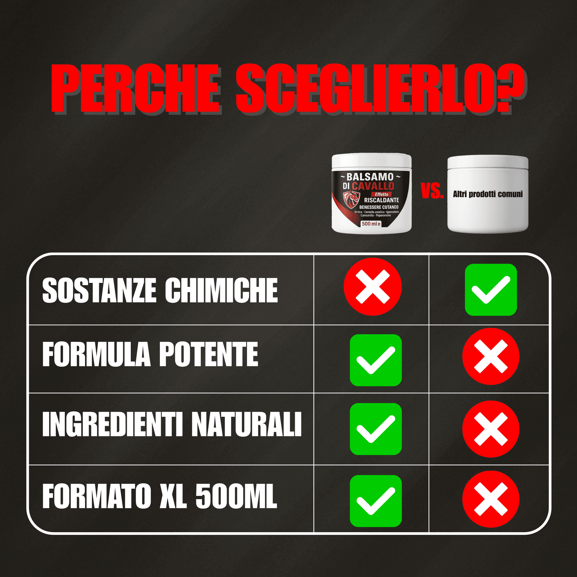 Alohalabs balsamo di cavallo balsamo arnica forte uso umano per muscoli e articolazioni 500ml - con artiglio del diavolo - azione rilassante e sollievo rapido in Creme BasketGuru Italia - Palermo, commercioVirtuoso.it