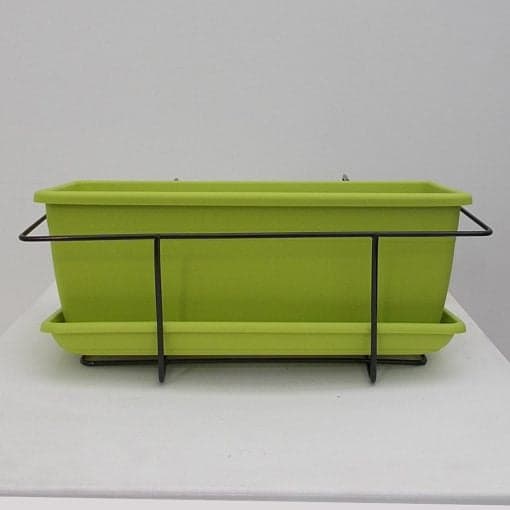 Vaso in plastica 100% riciclata Muro mare Basic con supporto incluso "Made in Italy" - 10