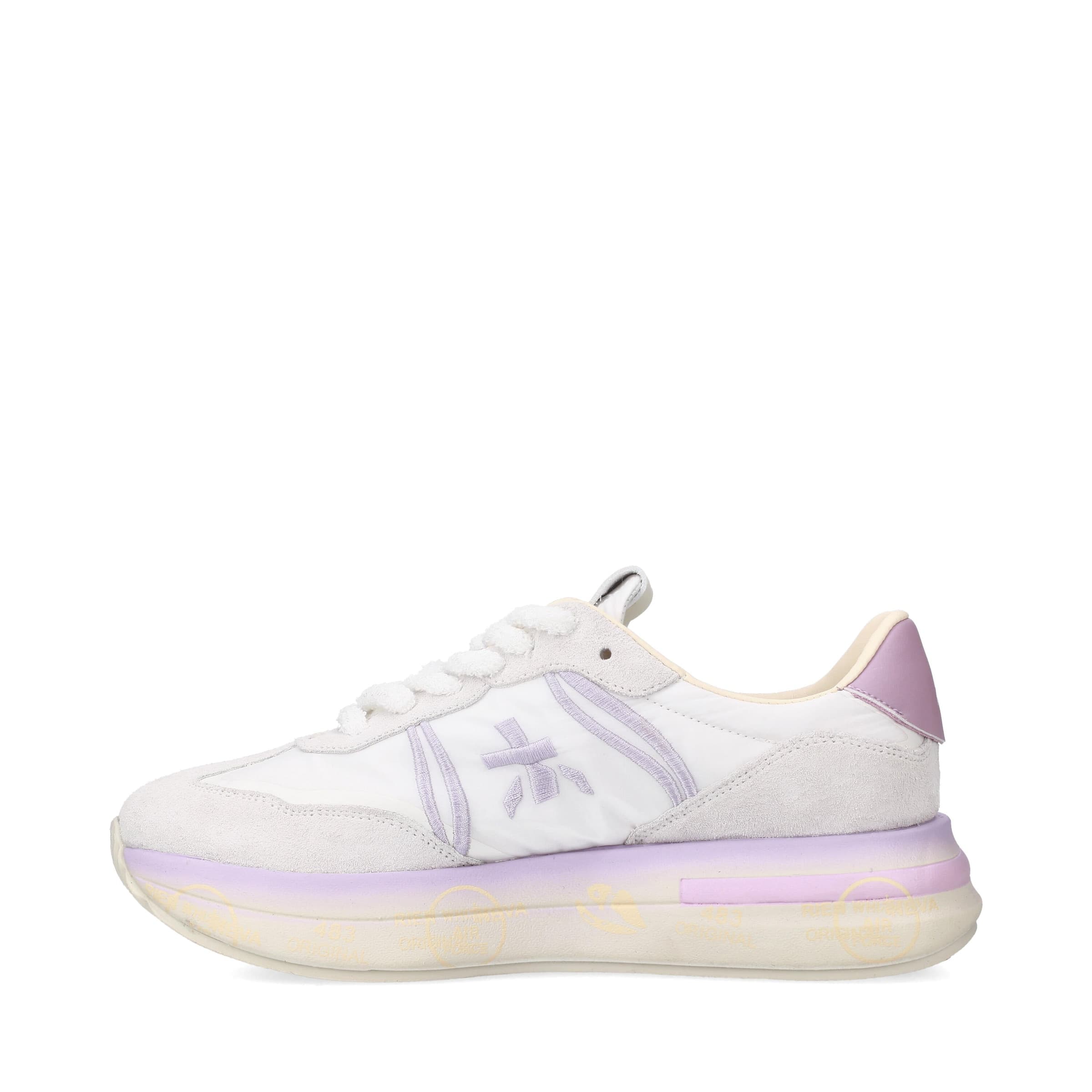 Premiata scarpa donna mod. cassie 7383 white - purple in Sneaker casual Broadway Red - Barletta, commercioVirtuoso.it