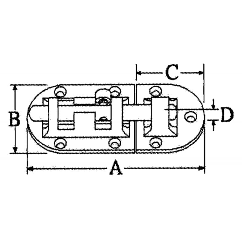 Catenaccio Inox Mm.110 in Chiavistelli e catenacci Ebricowill - Palermo, commercioVirtuoso.it