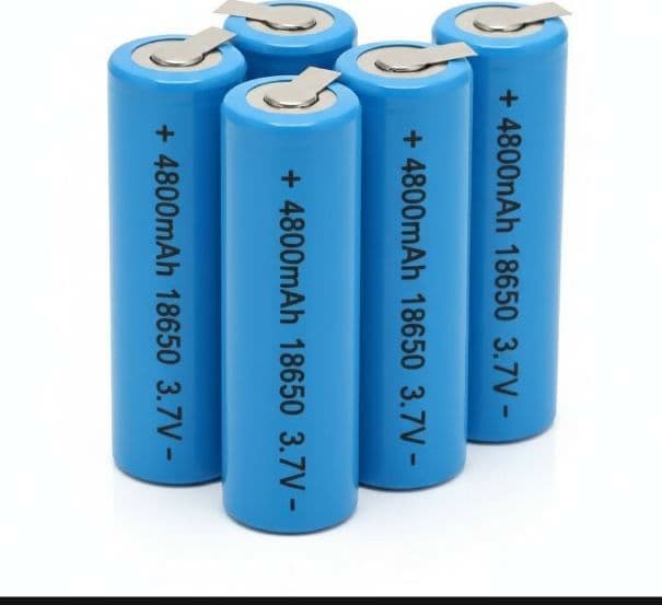 Pila Batteria 18650 3.7V 4800mAh Litio Ricaricabile con Linguette e Paglietta per Saldatura pacco batteria ricambio in Pile ricaricabili Solgeny - Besate, commercioVirtuoso.it