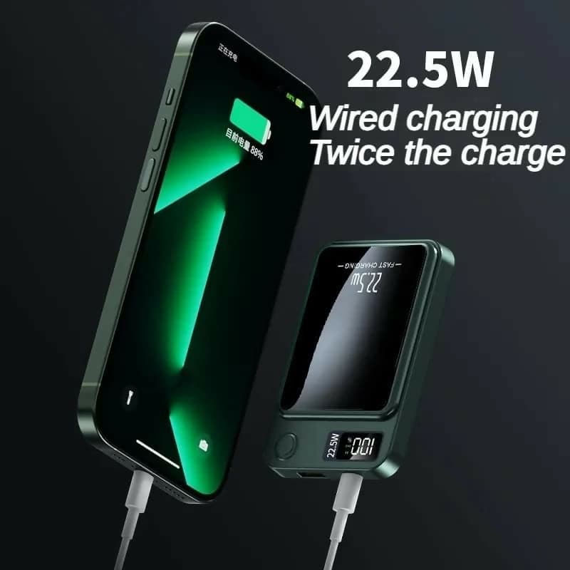 Power Bank magnetico da 22,5 W, 10000 mAh, caricabatterie rapido wireless da 15 W, per batteria esterna portatile Mag-safe, compatibile con iPhone 14 13 12/13 12 Mini/Pro/Max/Plus (10000 in Power bank portatili Unicmarket.eu - Bologna, commercioVirtuoso.it