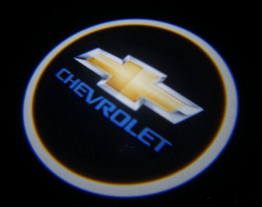 Logo Led Proiettore Sottoporta CHEVROLET 12V 5W Adesivo Cortesia Luci Universale Auto in Luci abitacolo Solgeny - Besate, commercioVirtuoso.it