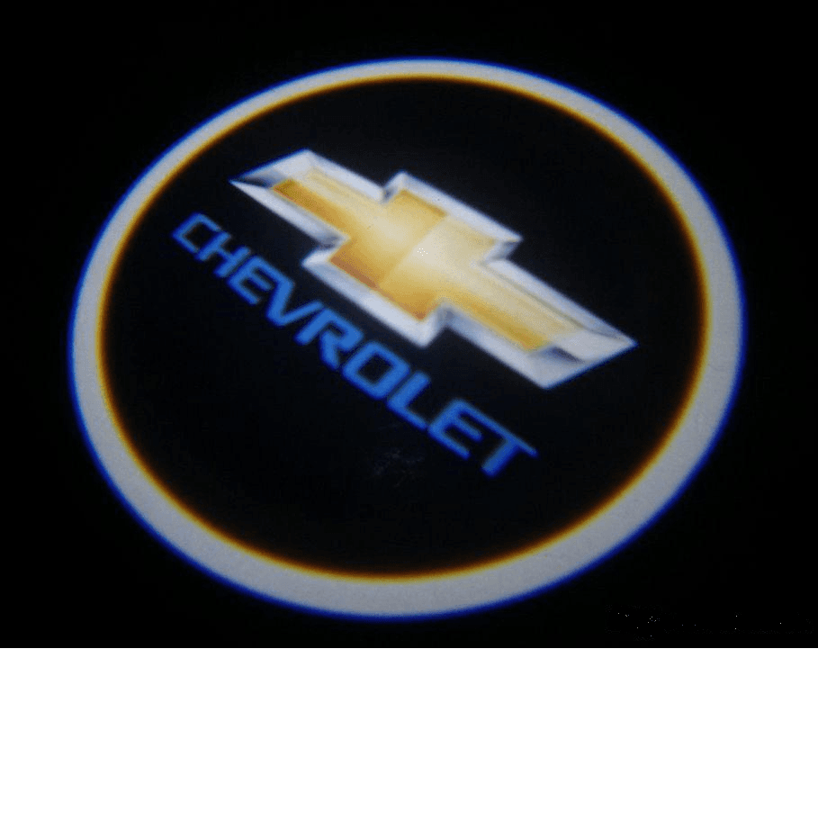 Logo Led Proiettore Sottoporta CHEVROLET 12V 5W Adesivo Cortesia Luci Universale Auto in Luci abitacolo Solgeny - Besate, commercioVirtuoso.it