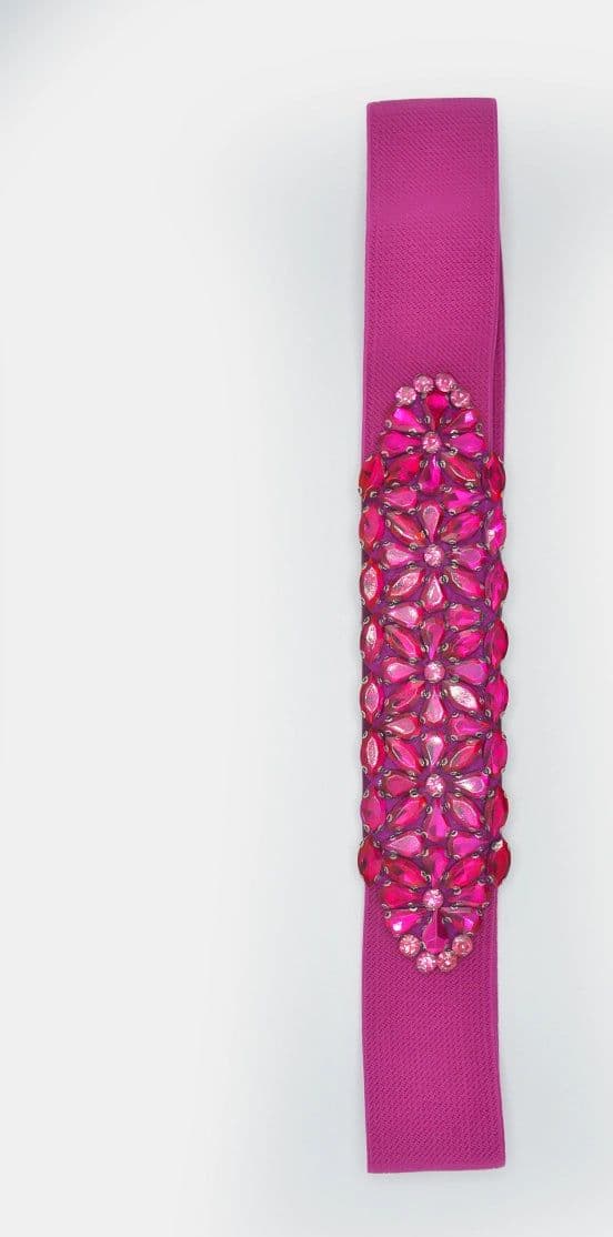 Cintura elastica con cristalli e strass in Cinture Leclaf - Napoli, commercioVirtuoso.it