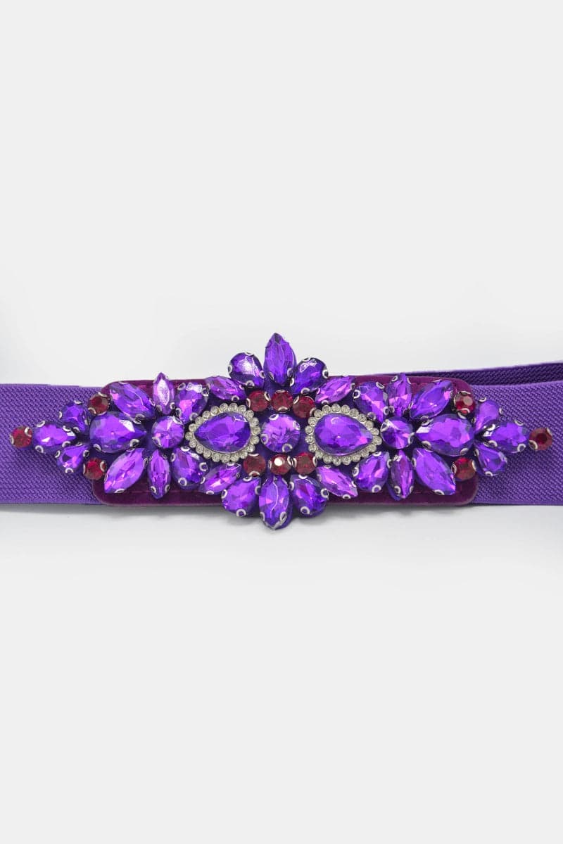 Cintura elastica con cristalli e strass in Cinture Leclaf - Napoli, commercioVirtuoso.it