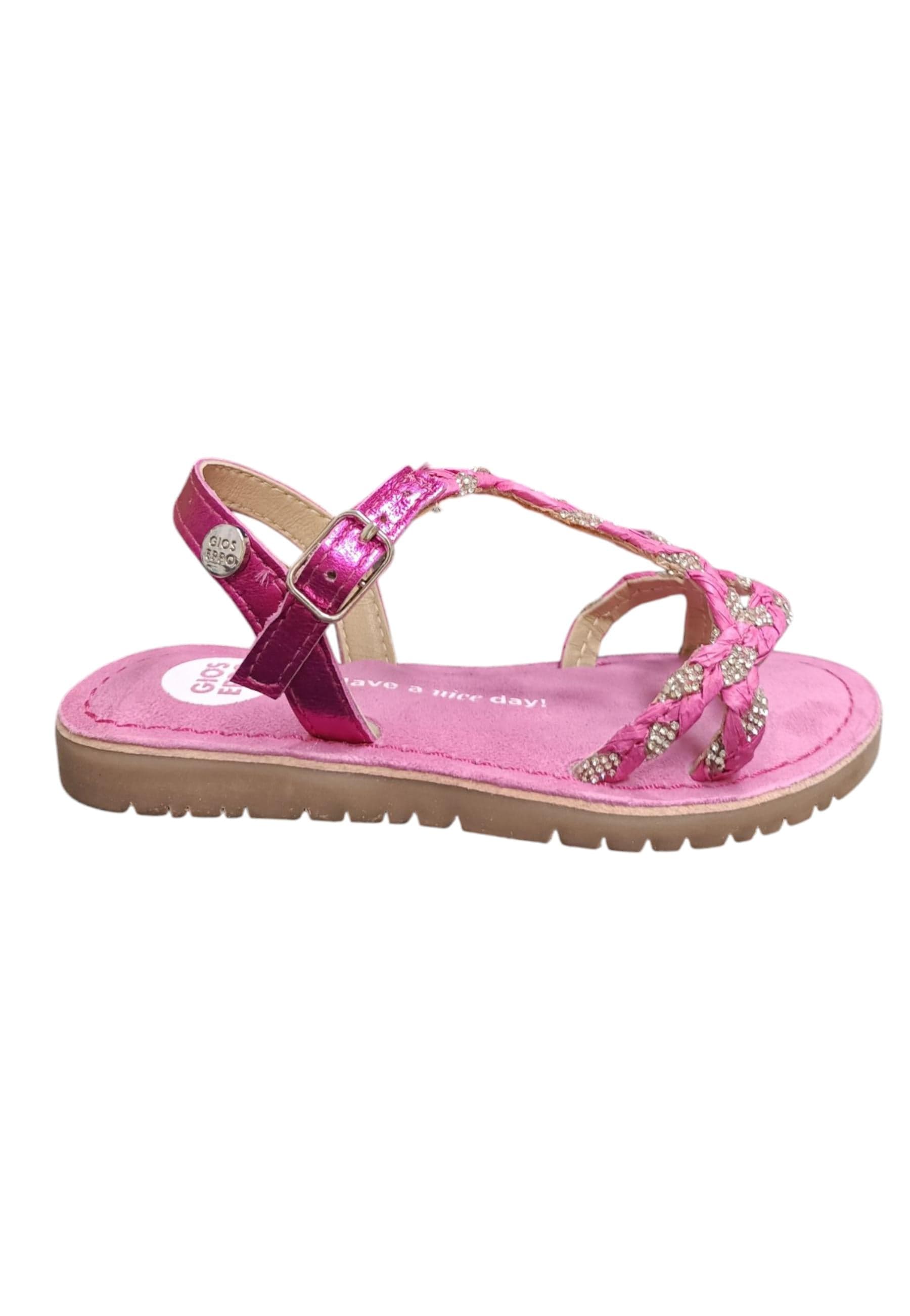Sandalo bambina Gioseppo Wenham fuxja pelle fibbia comfort elegance - 6