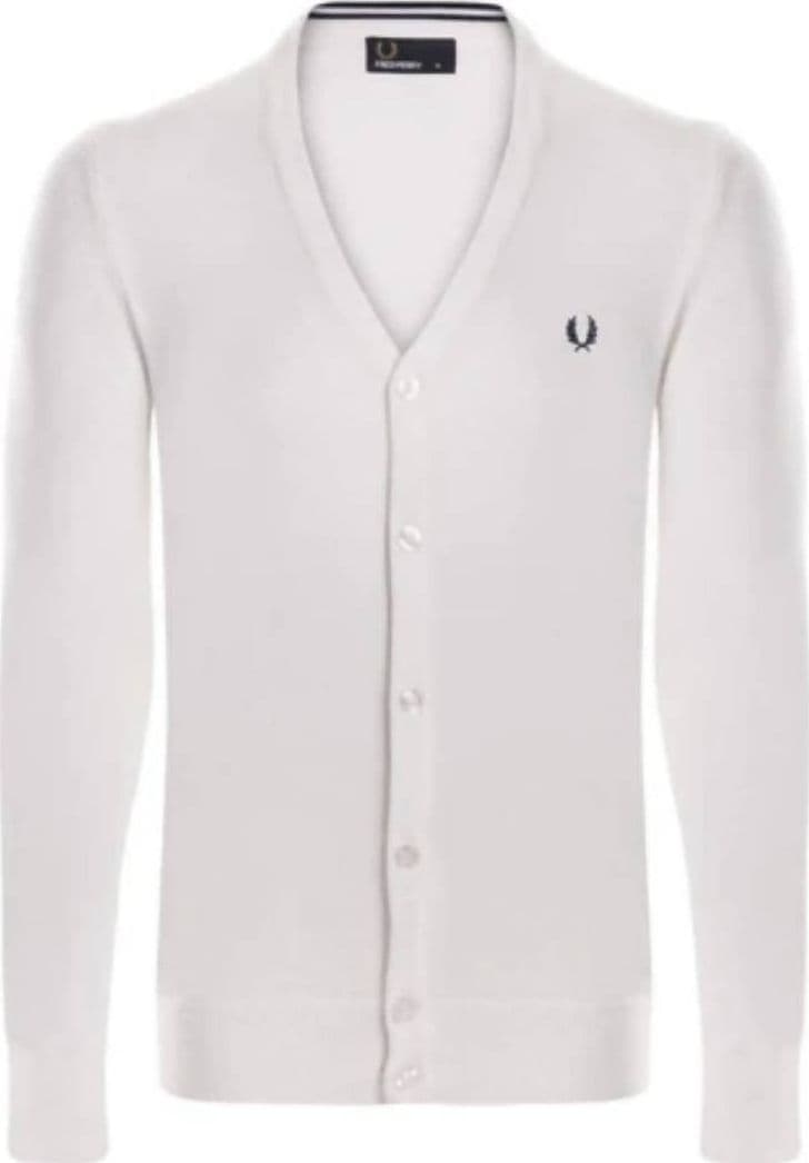 Fred Perry Cardigan Uomo Tinta Unita 100% Cotone Maniche Lunghe Maglione Pullover con Bottoni Logo Ricamato Collo A Scialle in Cardigan Euforia - Bronte, commercioVirtuoso.it