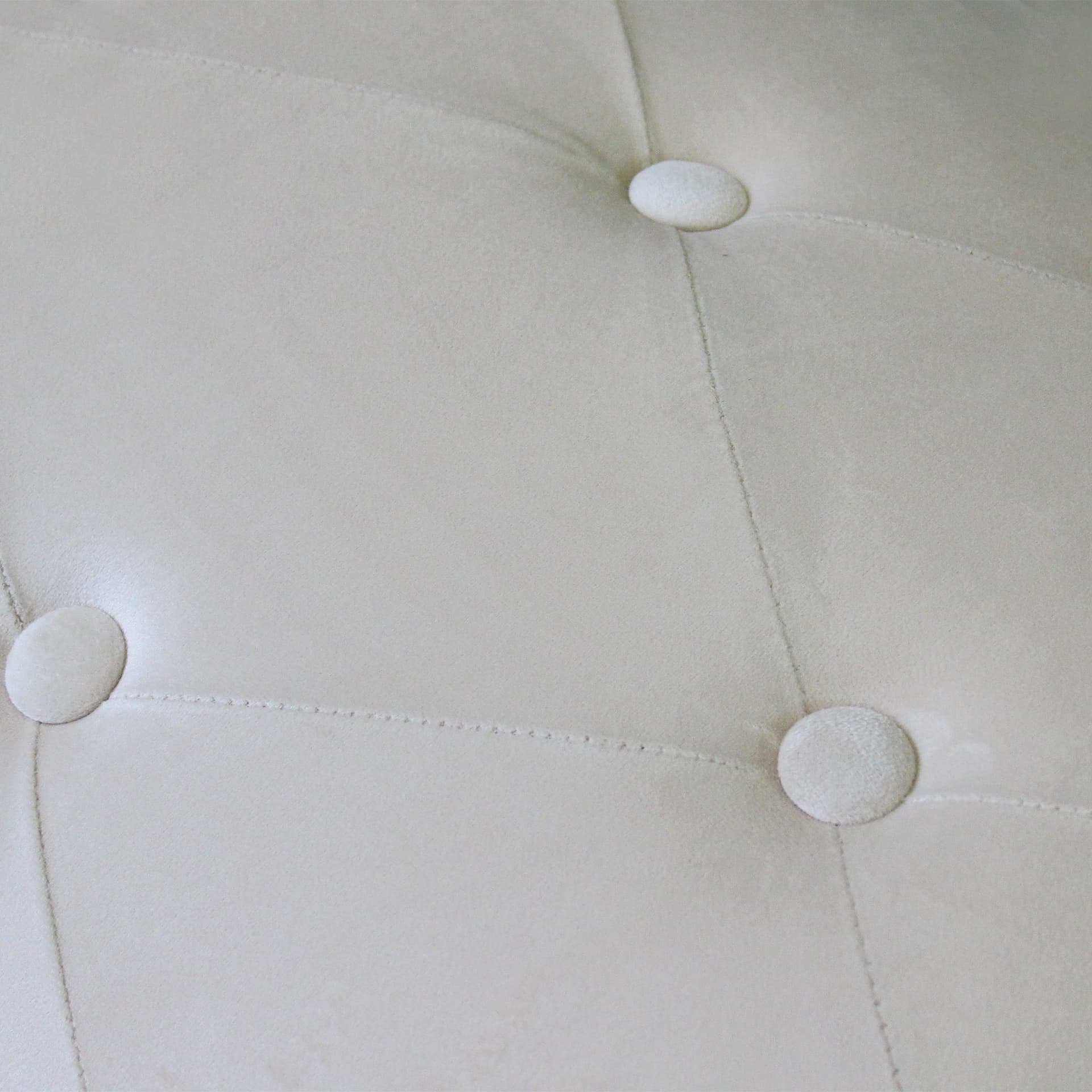 AURA - pouf rotondo in velluto Beige in Ottomane e poggiapiedi Milani Home - Dueville, commercioVirtuoso.it
