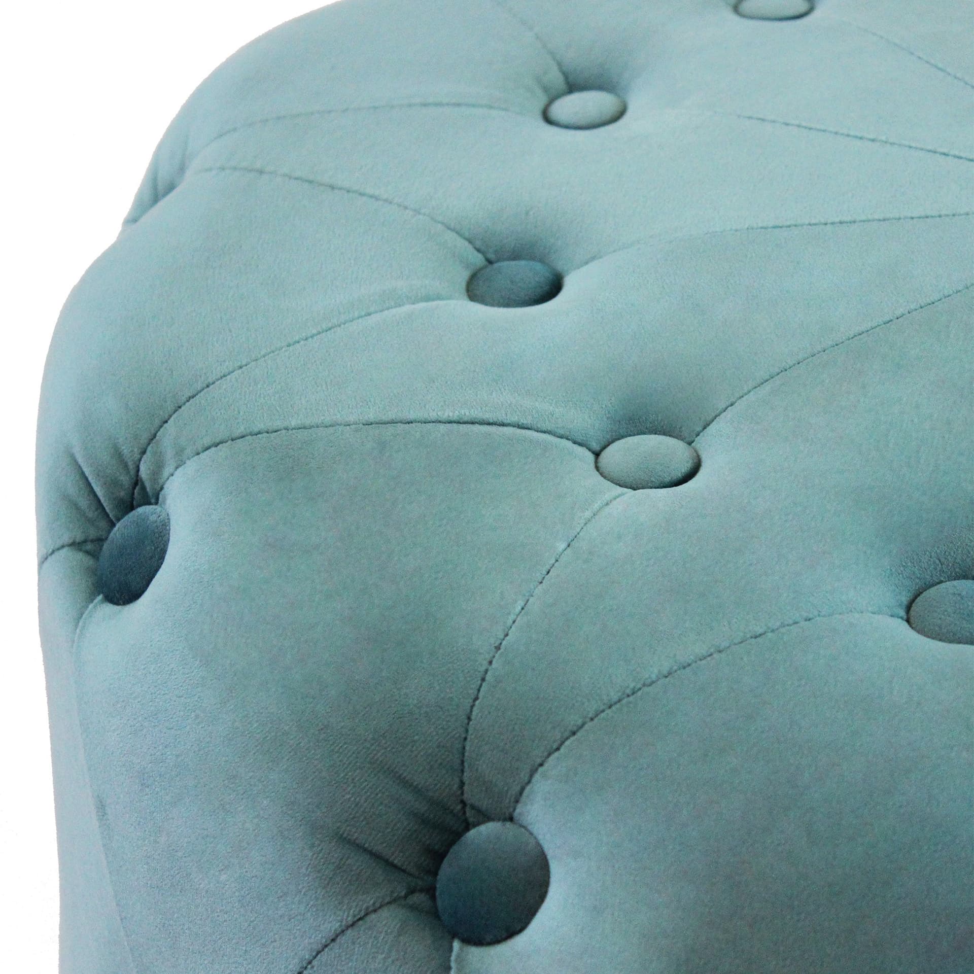 AURA - pouf rotondo in velluto Verde in Ottomane e poggiapiedi Milani Home - Dueville, commercioVirtuoso.it