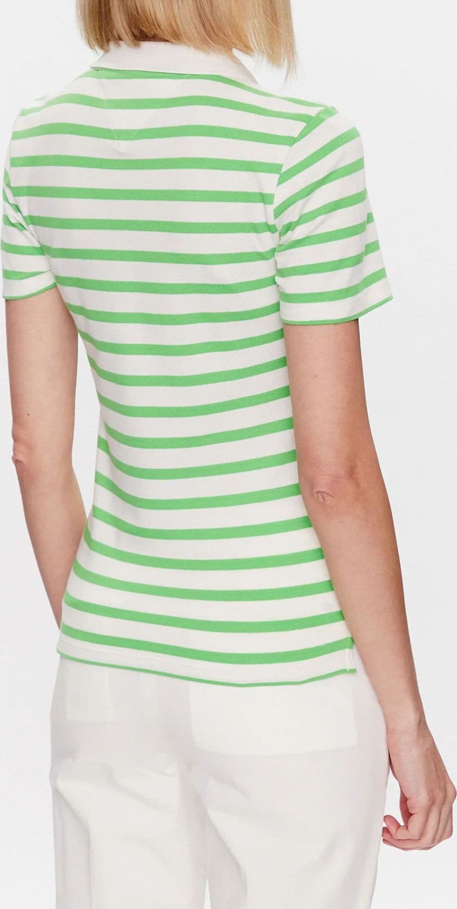 Tommy Hilfiger POLO 1985 SLIM PIQUE STRIPE POLO SS da donna in Polo Drestige - Casamassima, commercioVirtuoso.it