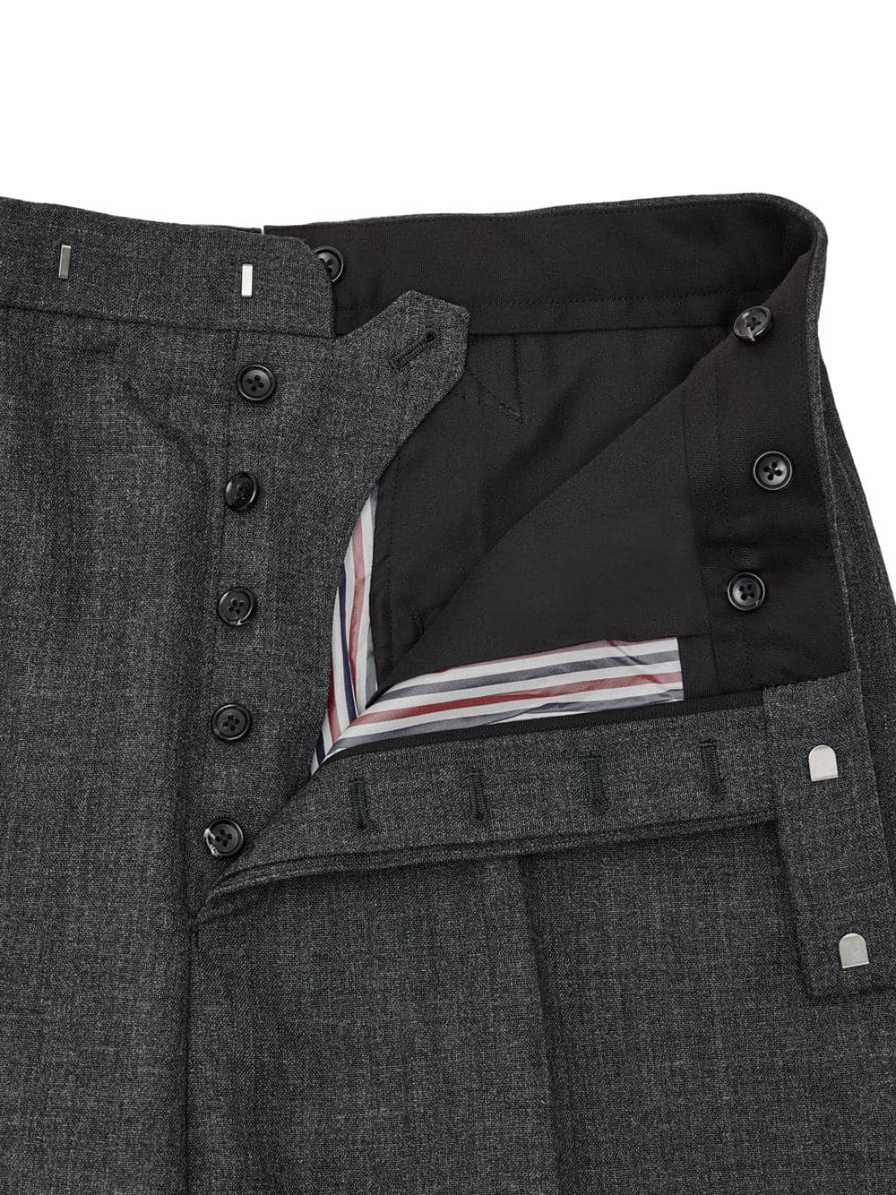 Thom Browne Pantaloni Sartoriali in Lana Grigia da uomo in Pantaloni Drestige - Casamassima, commercioVirtuoso.it
