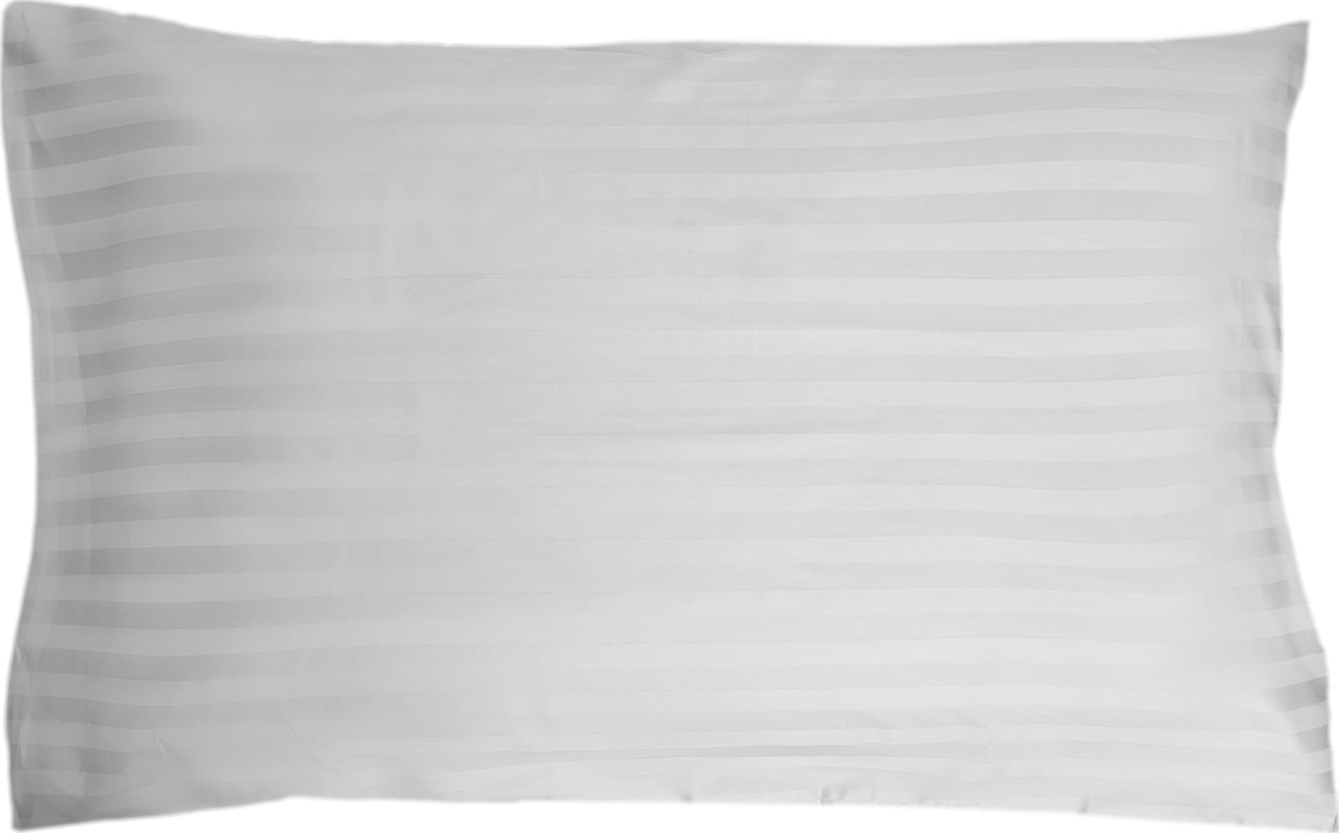 Completo letto lenzuola raso spigato rigato BIANCO - Vanita di raso