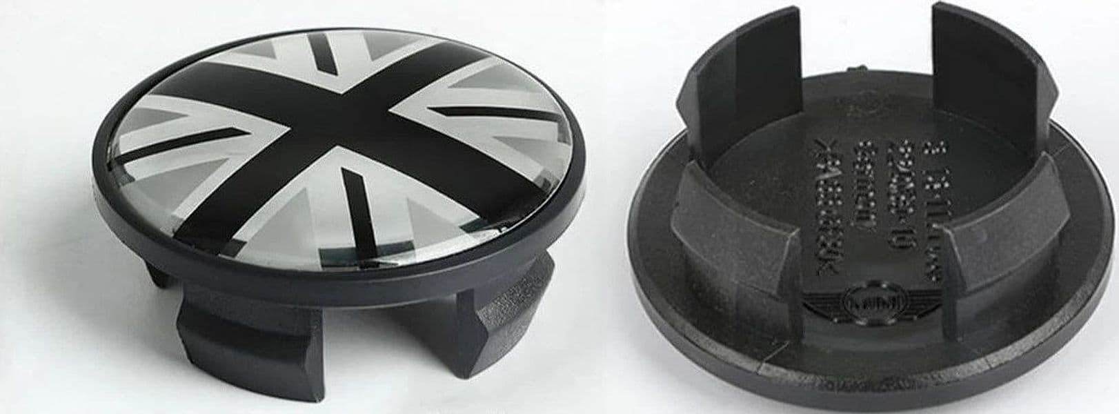 Coprimozzo Compatibile MINI 54mm Bandiera Nera COOPER ONE COUNTRYMAN BANDIERA NERA JACK in Coprimozzi Solgeny - Besate, commercioVirtuoso.it