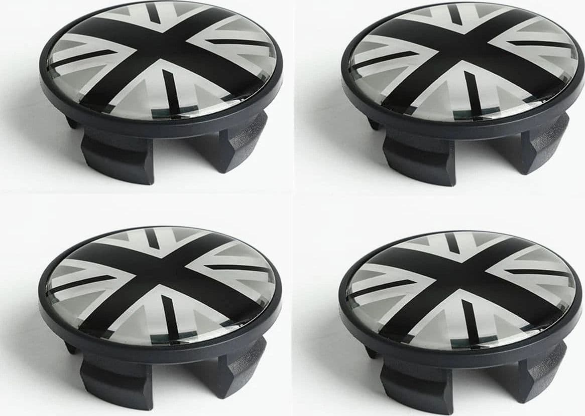 Coprimozzo Compatibile MINI 54mm Bandiera Nera COOPER ONE COUNTRYMAN BANDIERA NERA JACK