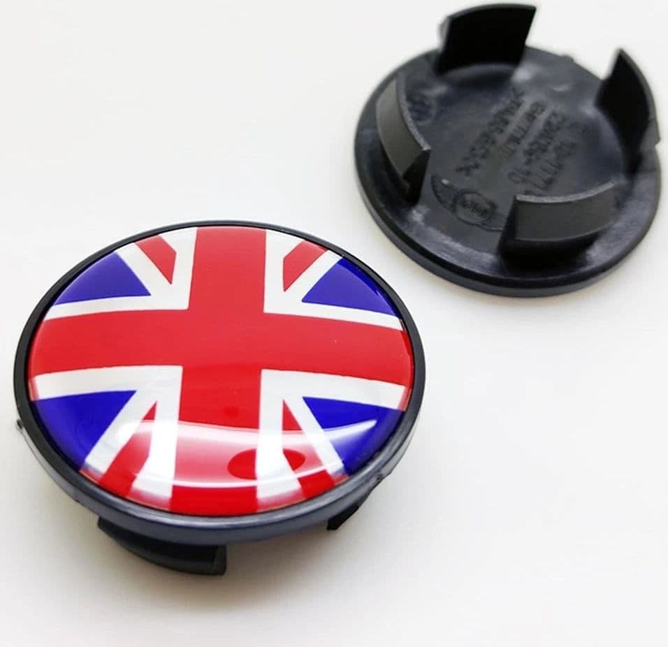 4 Coprimozzo Tappi MINI 54 mm Compatibile Mini COOPER ONE COUNTRYMAN BANDIERA JACK UK ROSSO in Coprimozzi Solgeny - Besate, commercioVirtuoso.it