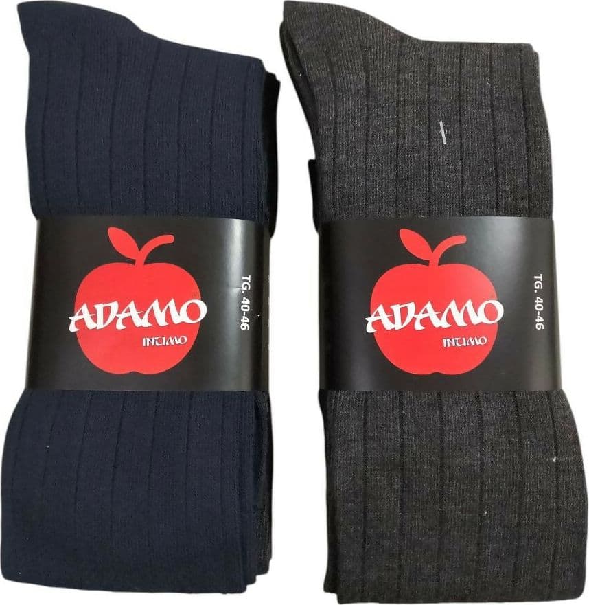 6 paia Calza uomo lunga ADAMO costina. Caldo Cotone. in Calzini ADAMO INTIMO e CASA - Bagheria, commercioVirtuoso.it