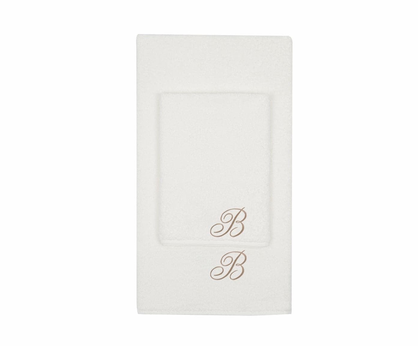 Set Asciugamani 2 Pezzi (1 Asciugamano viso 1 Asciugamano ospite) soffici morbidi assorbenti Panna con Iniziale Ricamata in Set di asciugamani Vanita di raso - Sesto San Giovanni, commercioVirtuoso.it