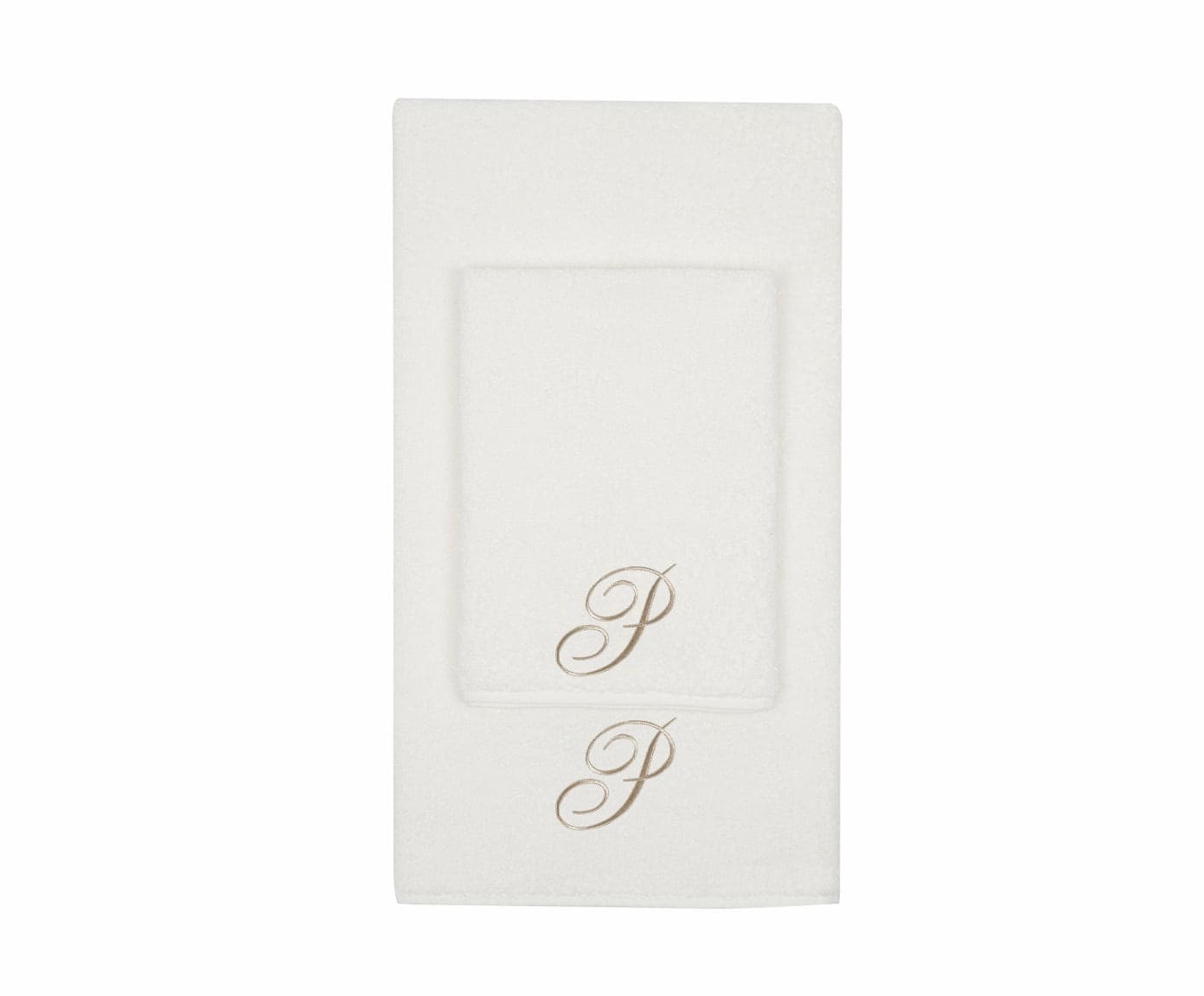 Set Asciugamani 2 Pezzi (1 Asciugamano viso 1 Asciugamano ospite) soffici morbidi assorbenti Panna con Iniziale Ricamata in Set di asciugamani Vanita di raso - Sesto San Giovanni, commercioVirtuoso.it