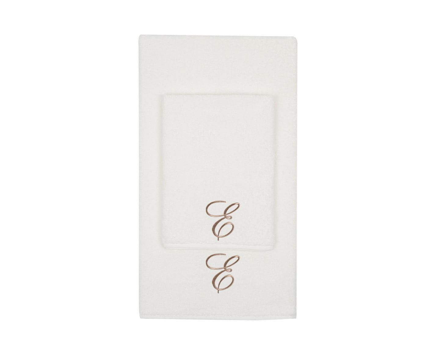 Set Asciugamani 2 Pezzi (1 Asciugamano viso 1 Asciugamano ospite) soffici morbidi assorbenti Panna con Iniziale Ricamata in Set di asciugamani Vanita di raso - Sesto San Giovanni, commercioVirtuoso.it