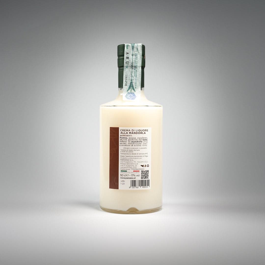 Paesano - Crema di liquore alla mandorla 50 cl in Liquori Sicilya - Messina, commercioVirtuoso.it