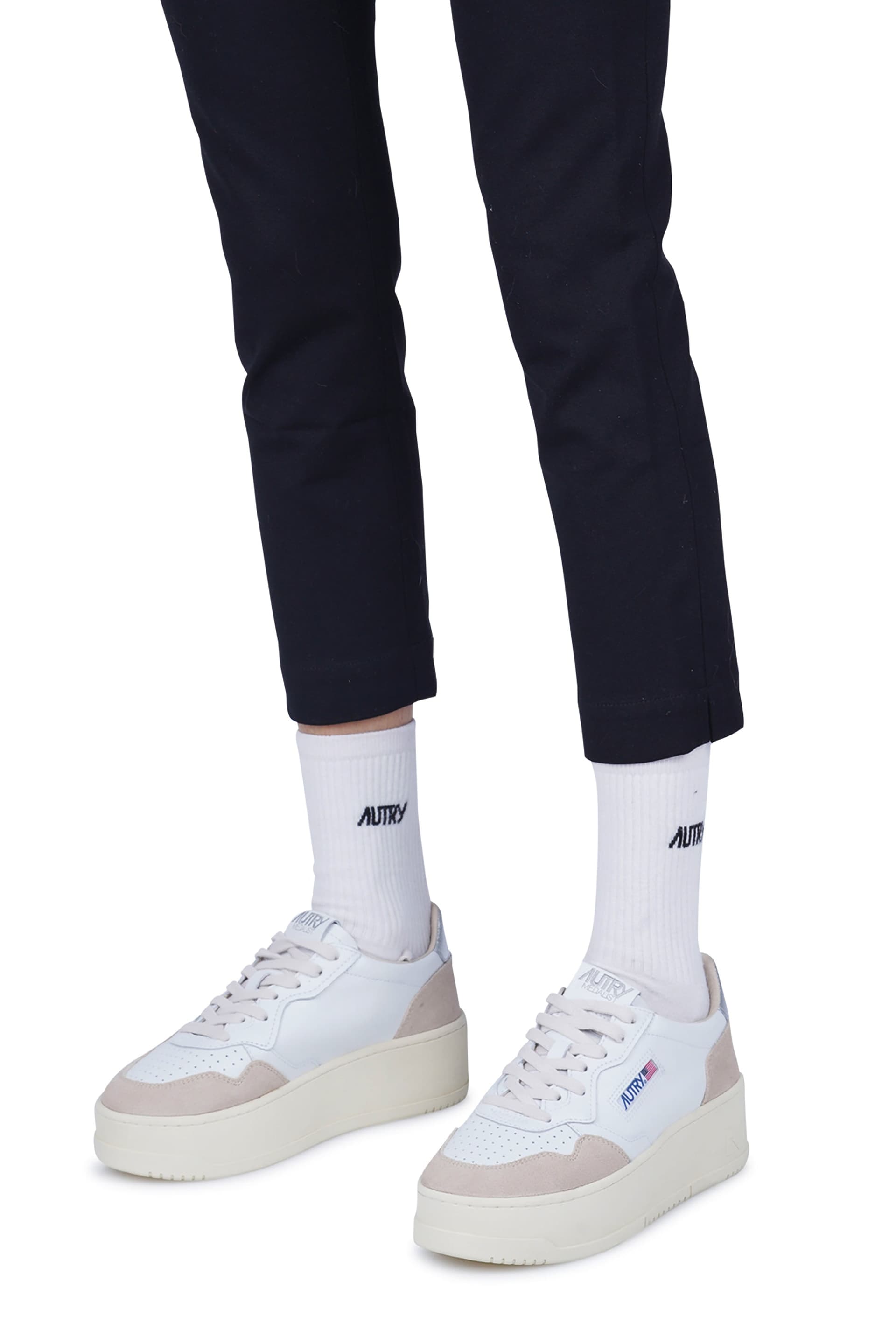 AUTRY Autry - Sneakers - 470537 - Beige/Argento da donna in Sneaker casual Drestige - Casamassima, commercioVirtuoso.it