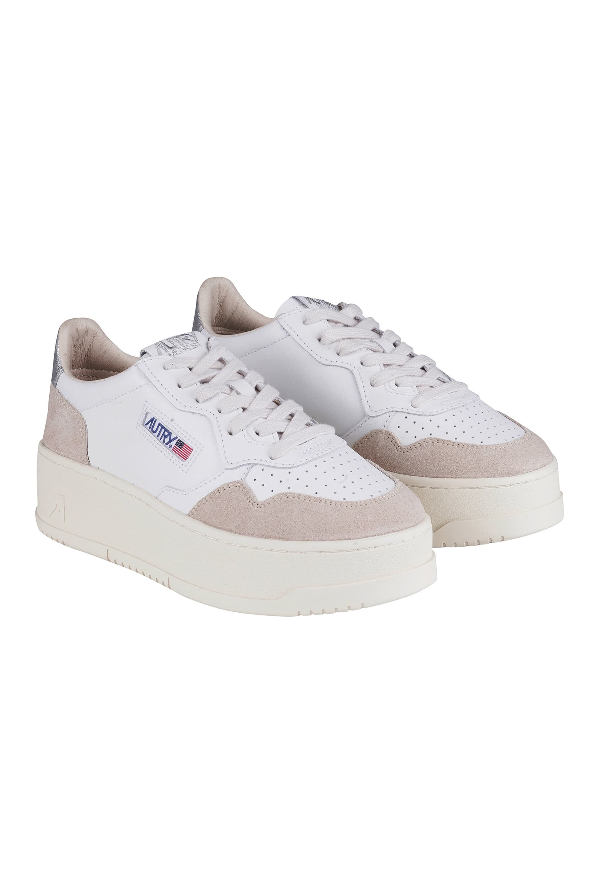AUTRY Autry - Sneakers - 470537 - Beige/Argento da donna in Sneaker casual Drestige - Casamassima, commercioVirtuoso.it